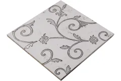 Мрамор Petra Antiqua Acqueforti Tiles Hibiscus 2 Londongrey Dec.silver