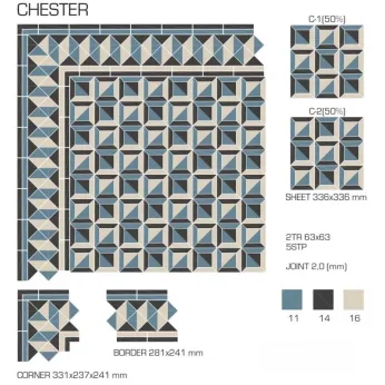 Керамогранит TopCer Victorian Designs Chester