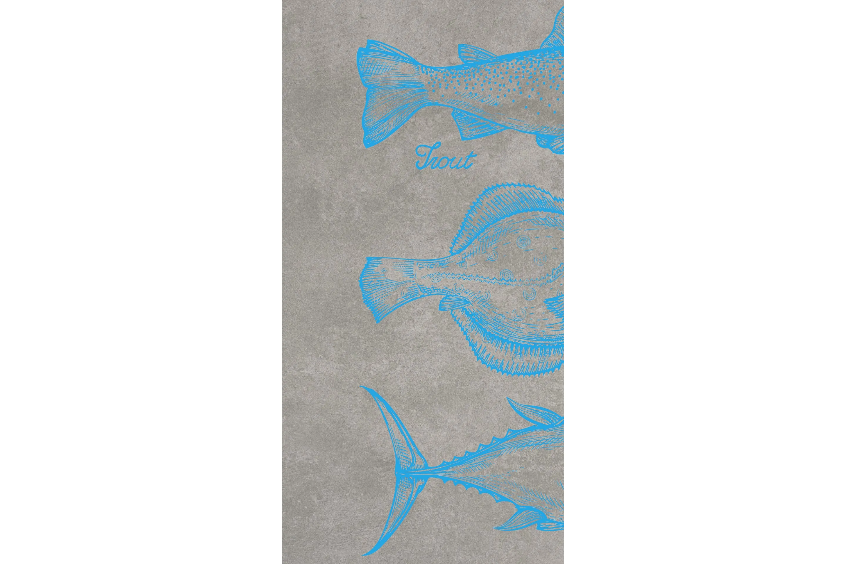 Керамогранит MaxFine by Iris FMG Design Your Slabs Retro Fish Blue