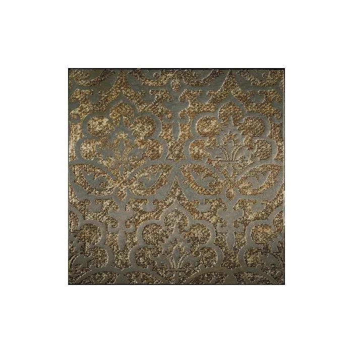 Мрамор Petra Antiqua Lacche 2 REGENT Fondo Argento Decoro Travertino Rosso 30,5 x 30,5