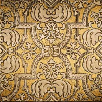 Мрамор Petra Antiqua Lacche 2 GLAMOUR 1 Fondo Oro Decoro Travertino Chiaro  30,5 x 30,5