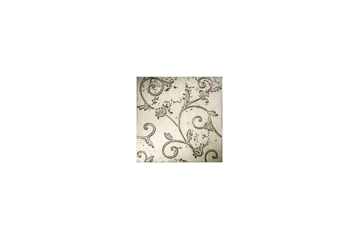 Мрамор Petra Antiqua Lacche 2 Flower Fondo Biancone Decoro Argento 30,5 X 30,5