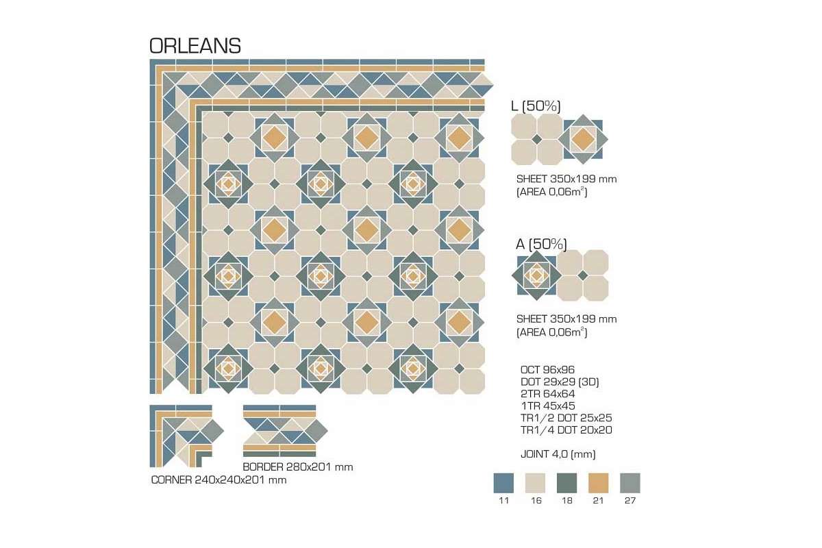 Керамогранит TopCer Victorian Designs (Викториан Дизайн) Orleans
