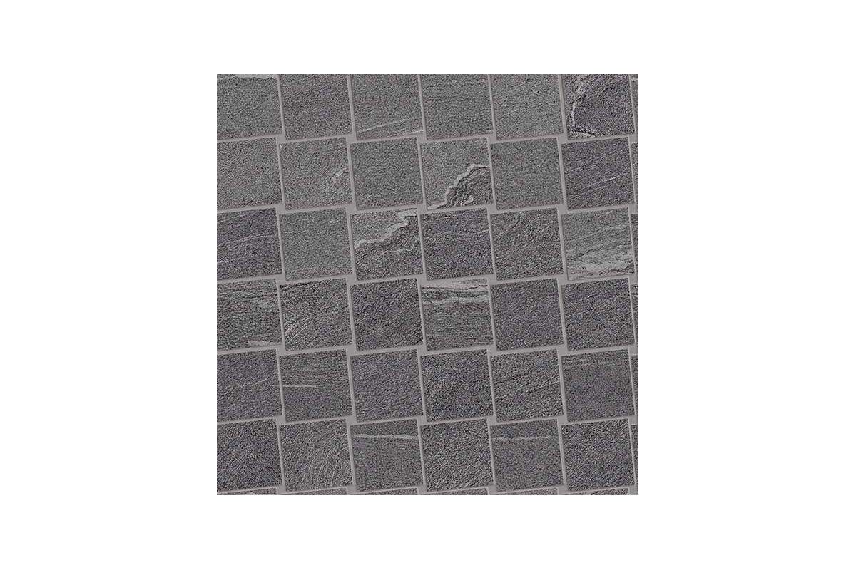 Керамогранит Ergon by Emil Group Stone Talk Mosaico Dado Martellata Dark