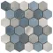 Mosaico Esagona Mix Blue (Мозаика Эсагона Микс Блю)