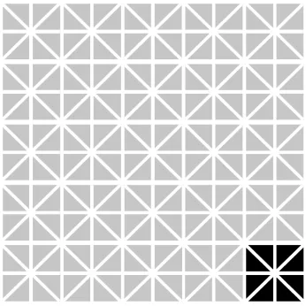 Керамогранит EtruriaDesign Victoria (Виктория) Mondrian diamantato montato su rete 30x45 mesh mounted on 12”x18”