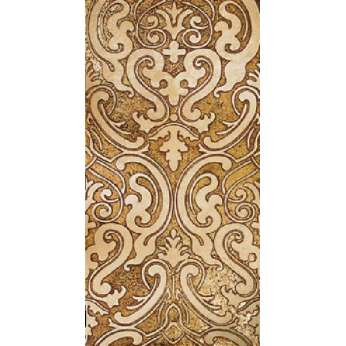 Мрамор Petra Antiqua Lacche 1 SHIRAZ 1 Fondo Oro - Decoro Travertino Chiaro 30,5 x 60