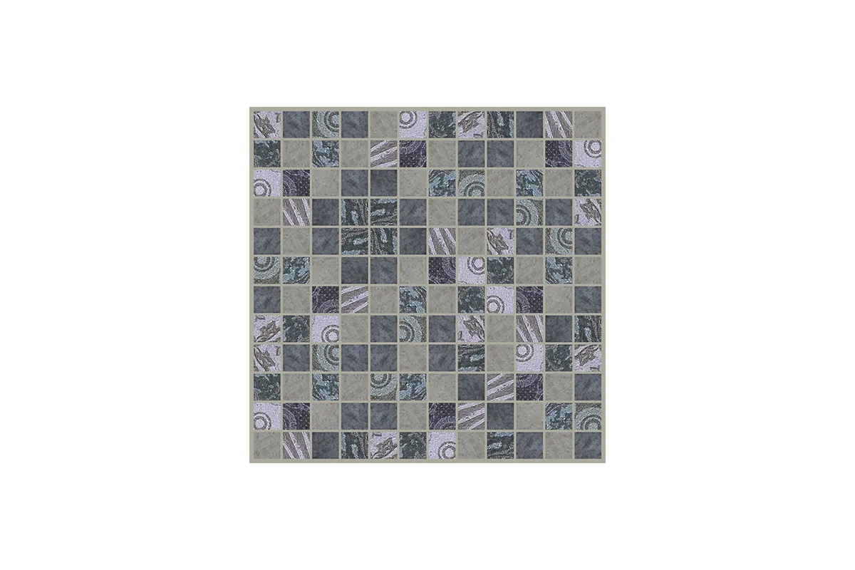 Керамогранит Decoratori Bassanesi Luci di Venezia Intreccio Small Luci-Riflesso-Grey-Blue