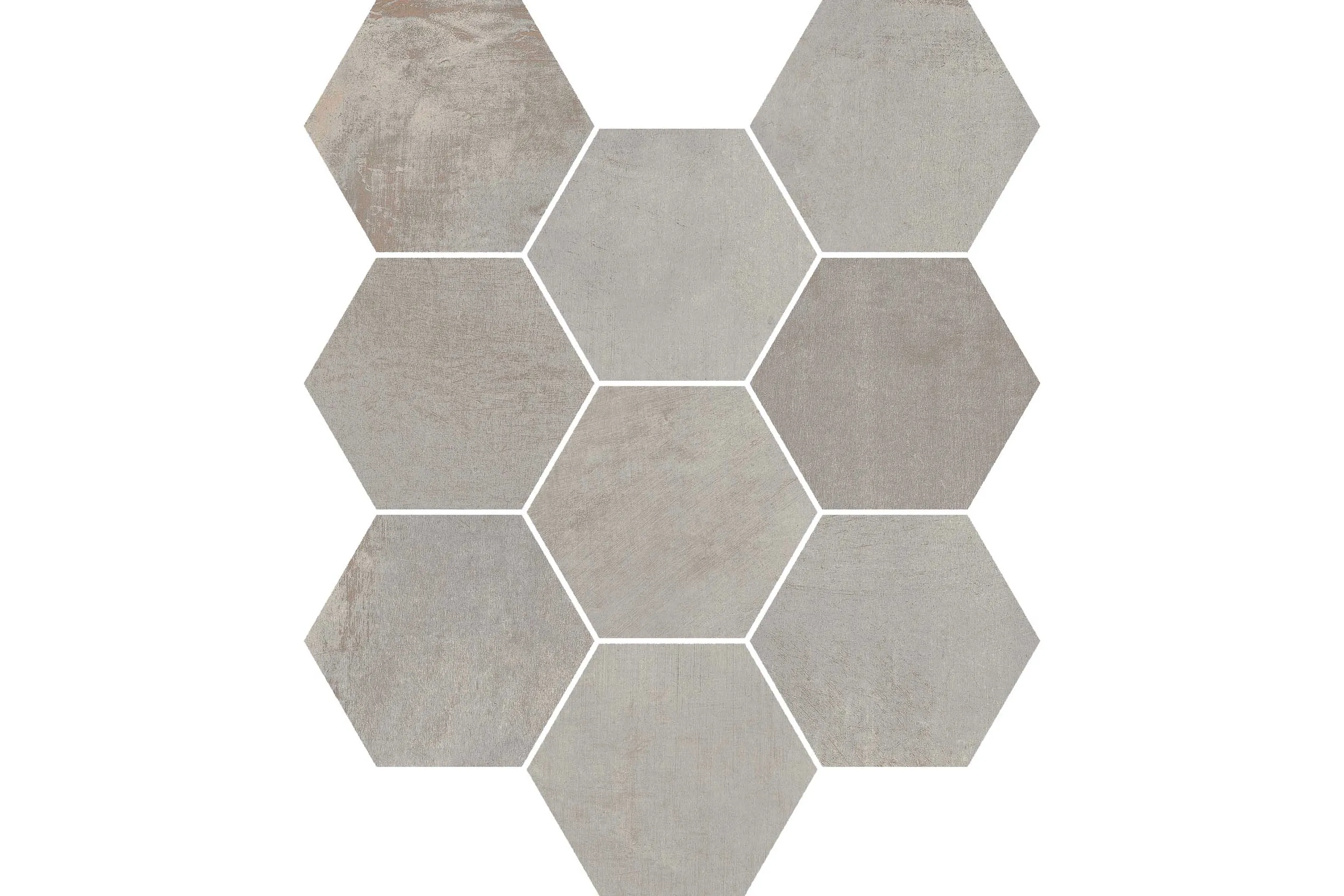 Керамогранит Casalgrande Padana Fusion Mosaico Esagoni Grey