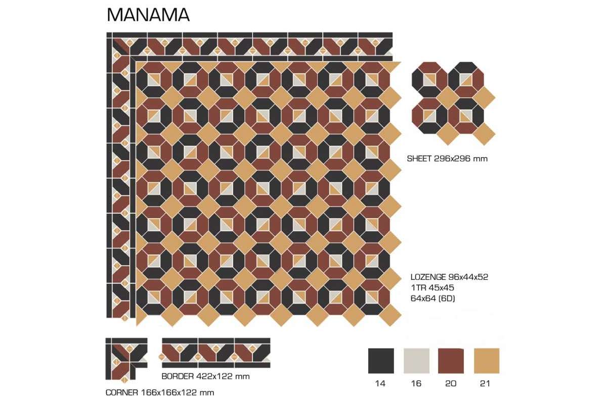 Керамогранит TopCer Victorian Designs (Викториан Дизайн) Manama