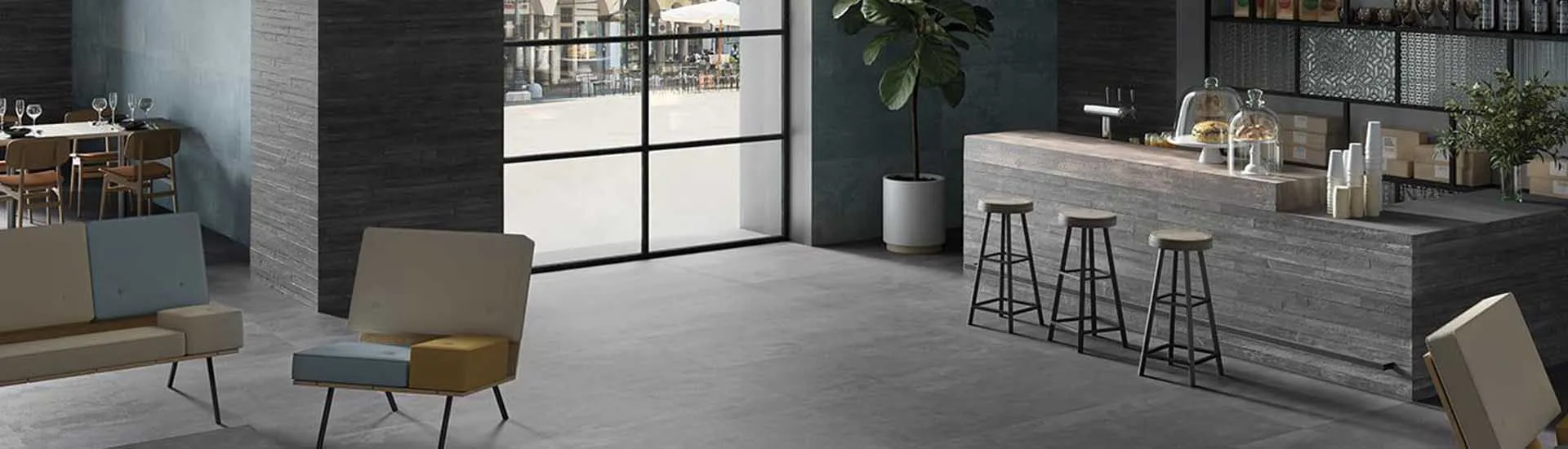 Керамогранит Provenza by Emil Group Re-Play Concrete Cassaforma 3D Anthracite