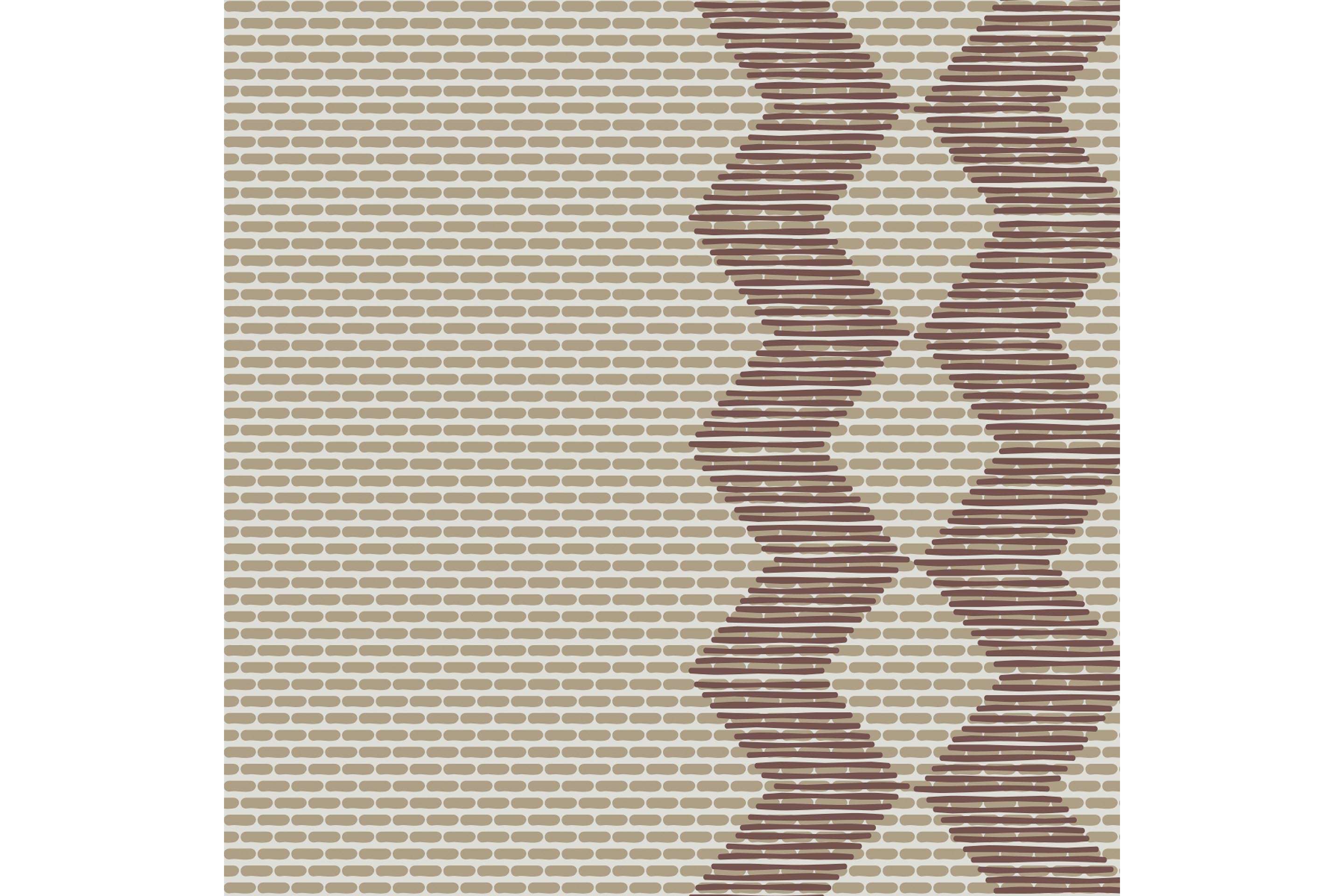 Керамогранит Mutina Tape Zigzag Half Brown