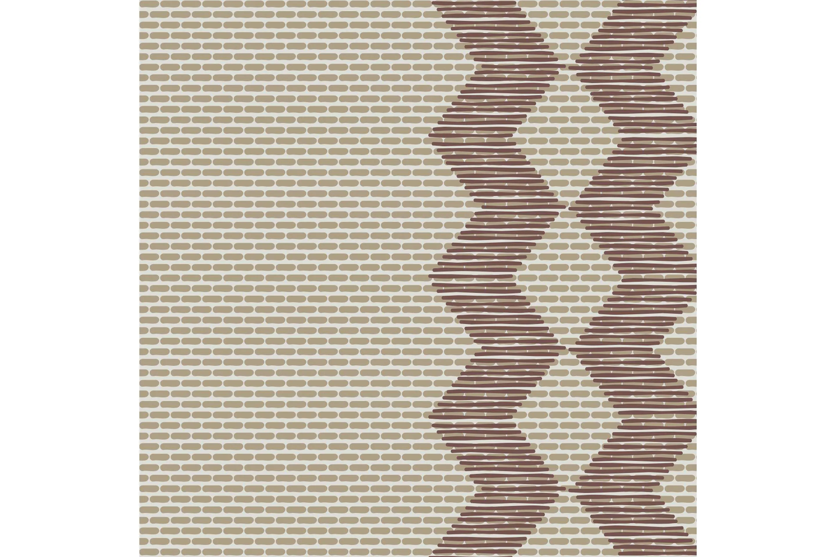 Керамогранит Mutina Tape Zigzag Half Brown
