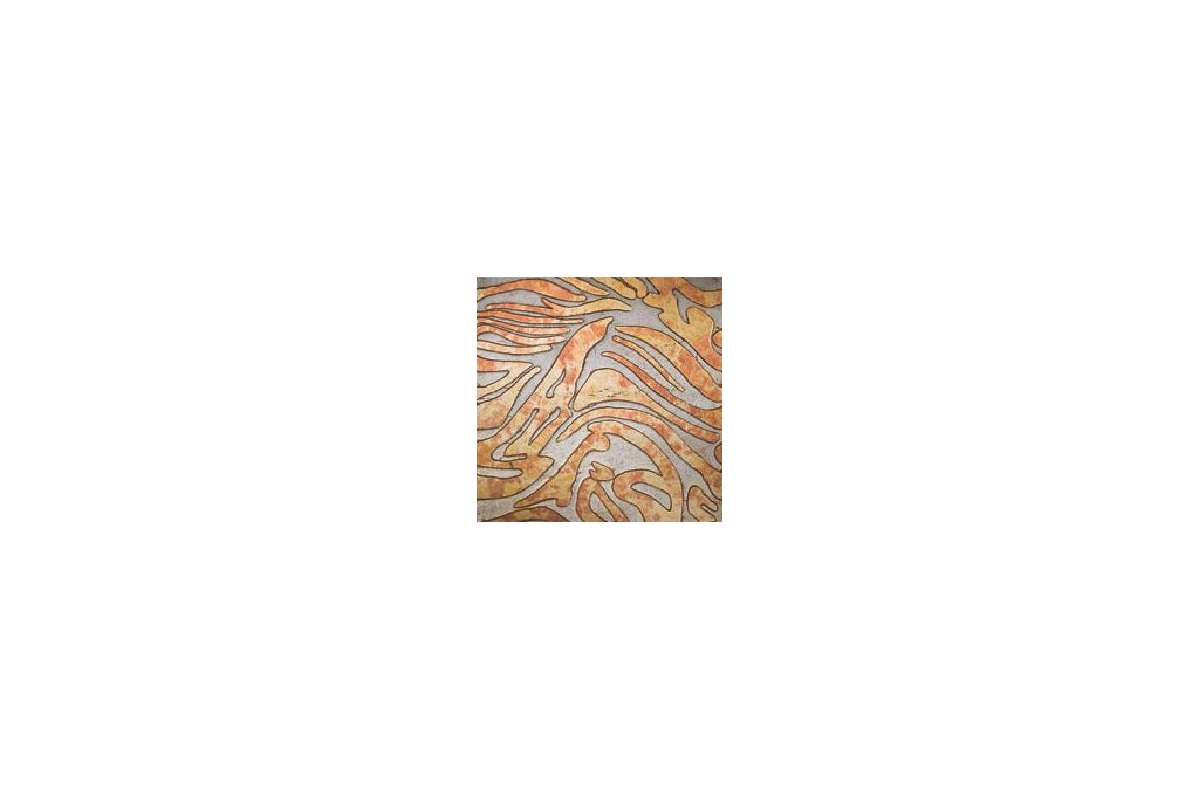 Мрамор Petra Antiqua Lacche 1 Wave Fondo Argento Decoro Glallo Reale Rosato 30,5X30,5