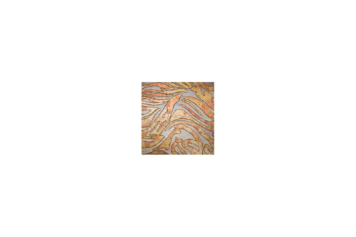 Мрамор Petra Antiqua Lacche 1 Wave Fondo Argento Decoro Glallo Reale Rosato 30,5X30,5