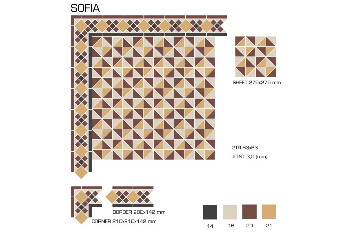 Керамогранит TopCer Victorian Designs Sofia