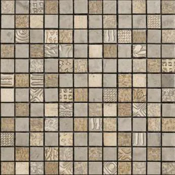 Мрамор Petra Antiqua Acqueforti Mosaics Mosaico Endor 2.5x2.5 NEW SMOKE/BRONZO