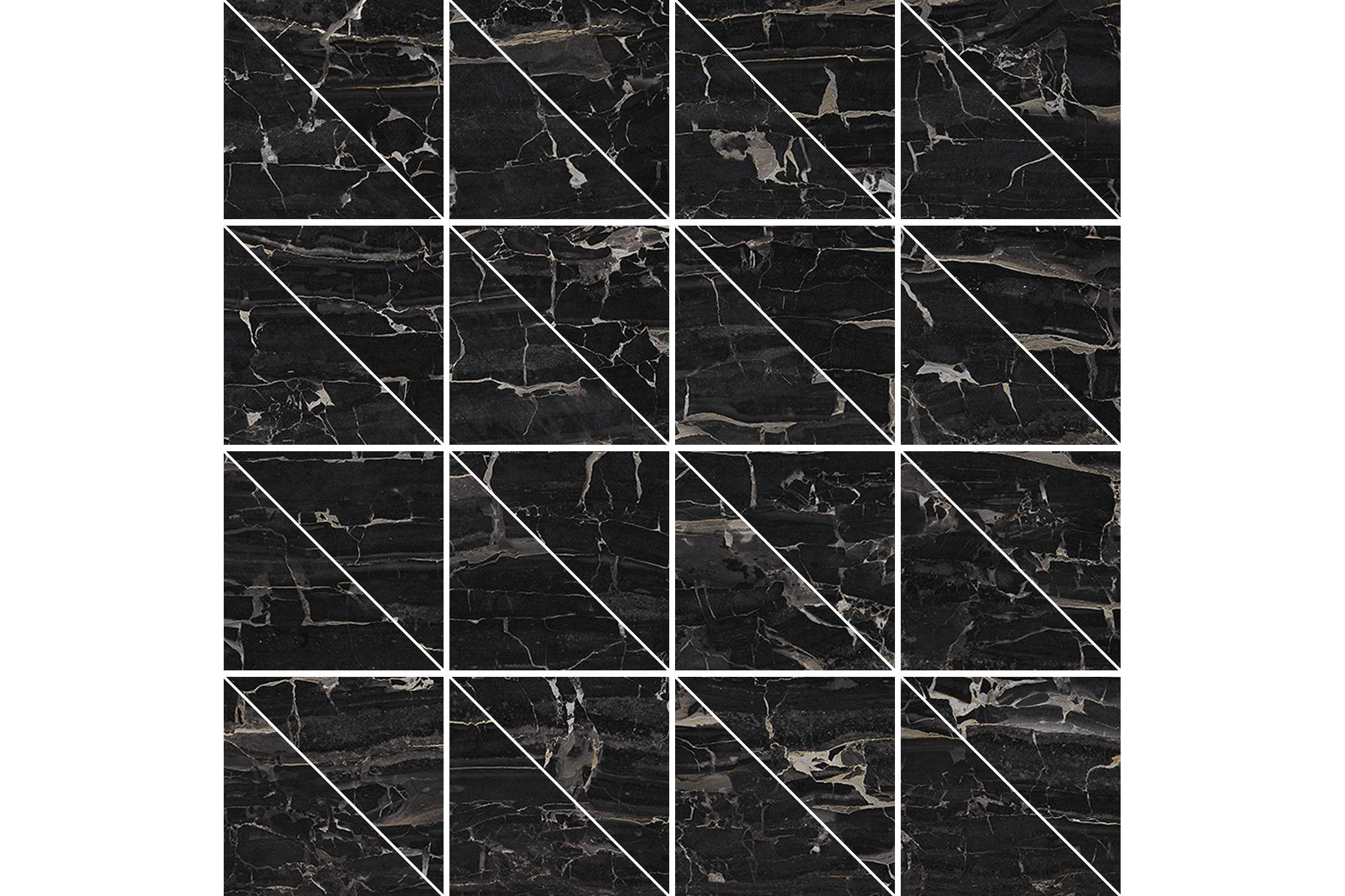 Керамогранит Settecento Reverse Mosaico Triangoli Miroir