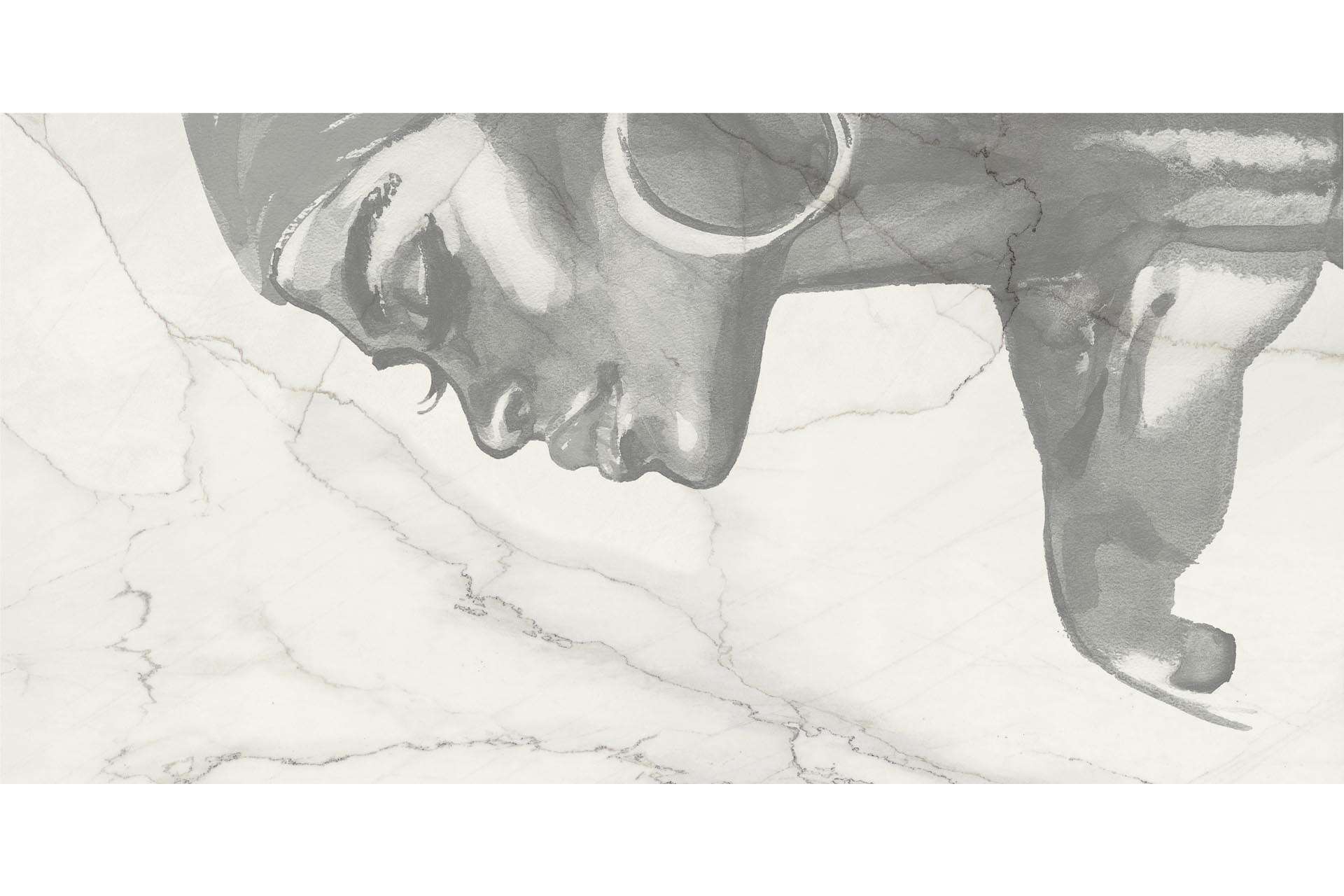 Керамогранит MaxFine by Iris FMG Design Your Slabs Watercolor Woman Grey