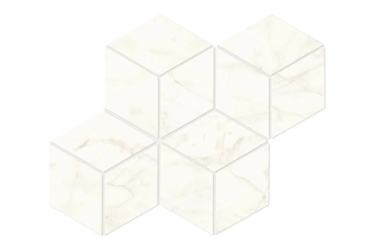 Керамогранит Atlas Concorde Marvel Shine Calacatta Delicato Mosaico Esagono