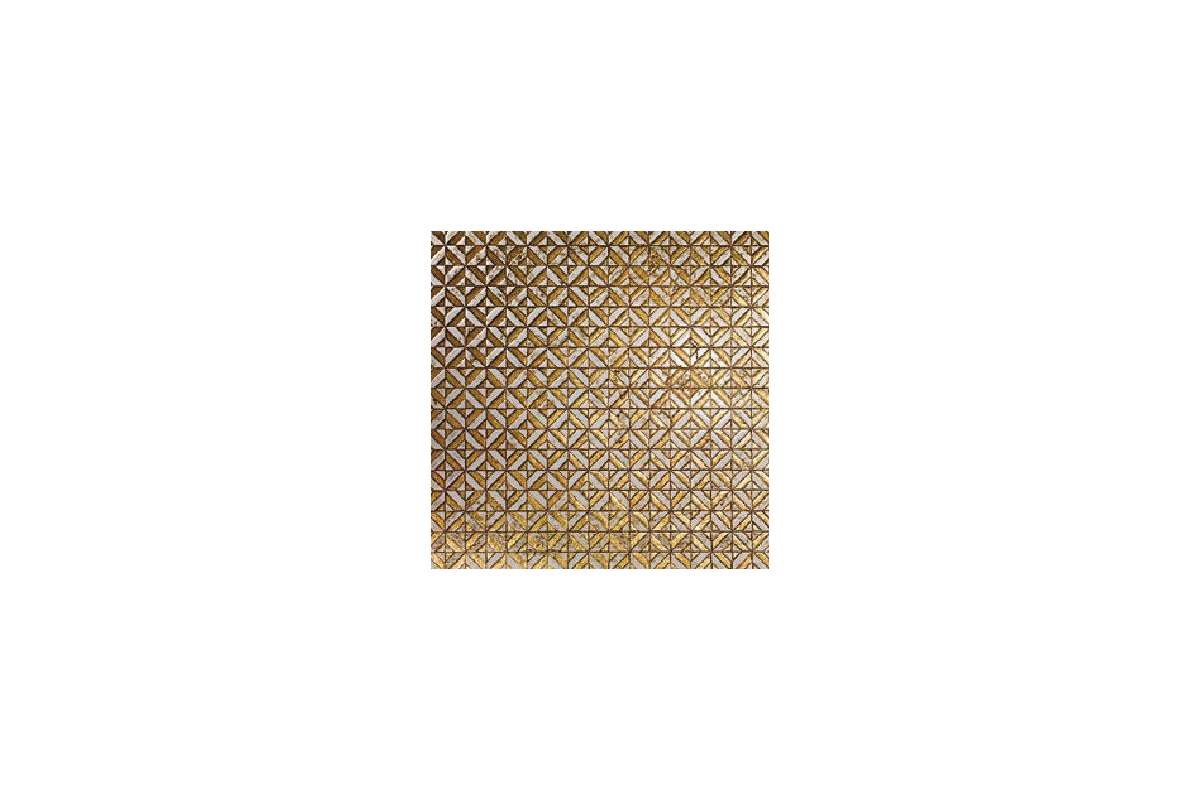 Мрамор Petra Antiqua Lacche 1 Optical 3 Fondo Biancone Decoro Oro 30,5 X 30,5