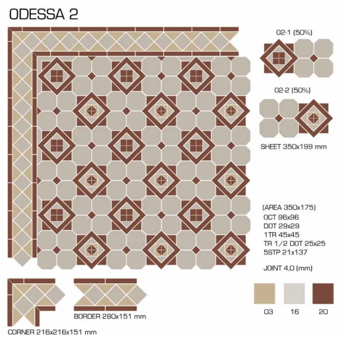 Керамогранит TopCer Victorian Designs Odessa 2