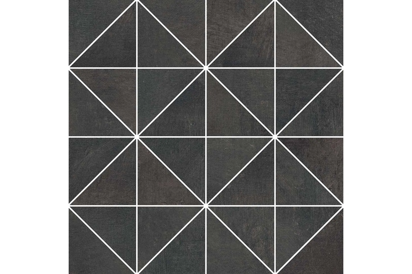 Керамогранит Casalgrande Padana Fusion Mosaico Triangoli Black