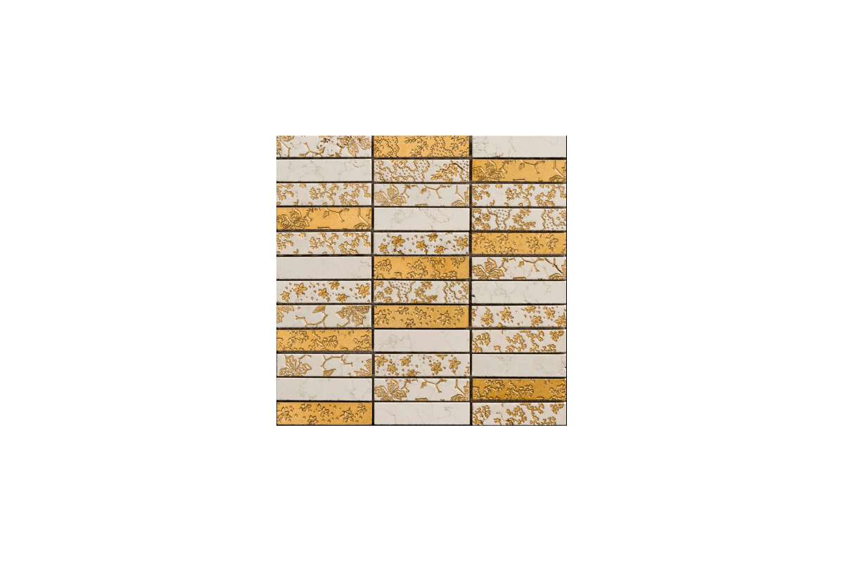 Мрамор Petra Antiqua Acqueforti Mosaics Mosaico Bassai 2.5Х10 New Biancone Dorato