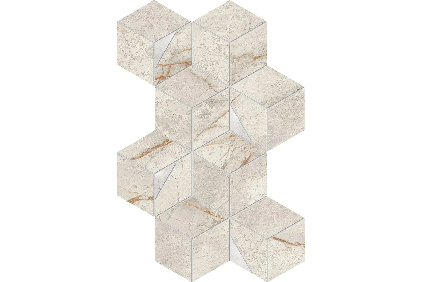 Керамогранит Atlas Concorde Marvel Diva Hex White Everest-