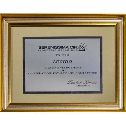 Диплом от Cir/Serenissima
