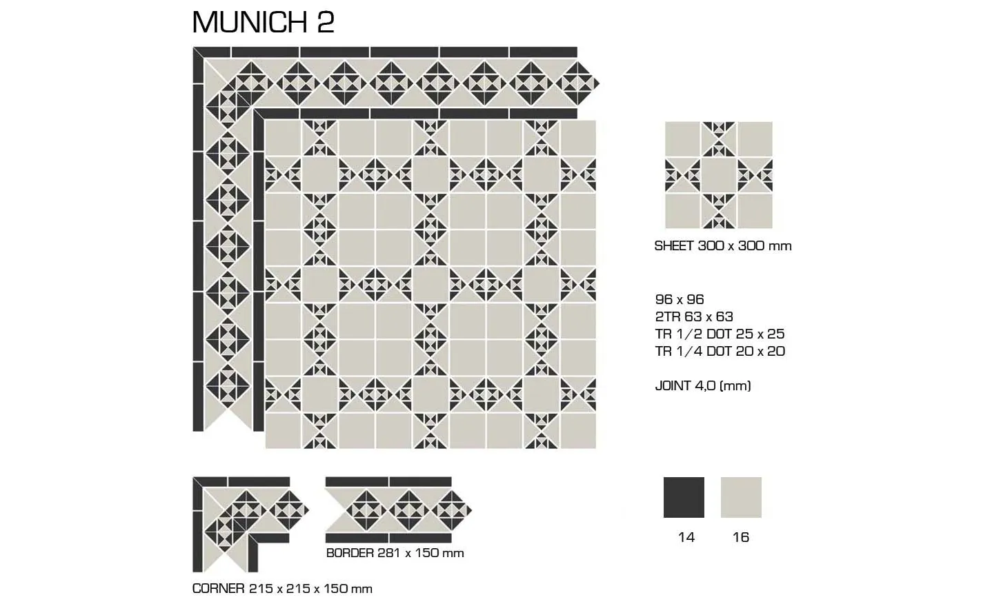 Керамогранит TopCer Victorian Designs Munich 2