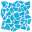 Mosaico Spaccatella Monocolore Azzurro Mare