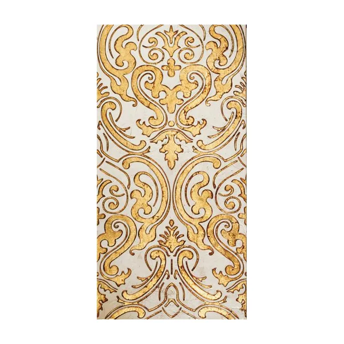 Мрамор Petra Antiqua Lacche 1 SHIRAZ 2 Fondo Biancone - Decoro Oro 30,5 x 60