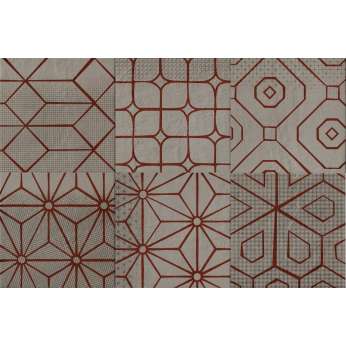 Керамогранит Cir Serenissima Mat Mat Zinc Dec Red Mix 6