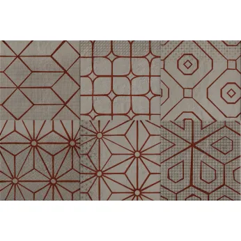 Керамогранит Cir Serenissima Mat Mat Zinc Dec Red Mix 6