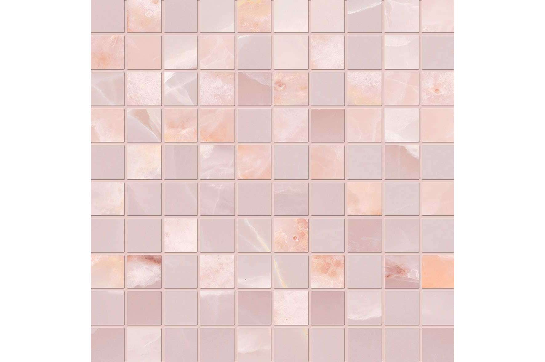 Керамогранит Emil Ceramica Tele Di Marmo Onyx Onyx Pink Mosaico 3X3
