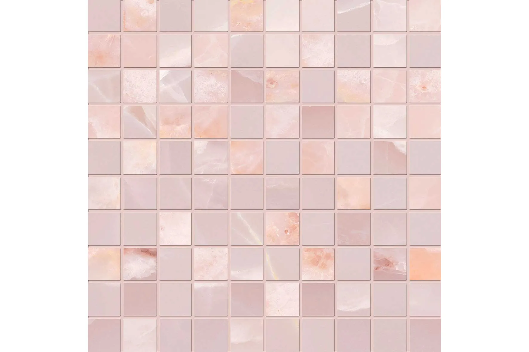 Керамогранит Emil Ceramica Tele Di Marmo Onyx Onyx Pink Mosaico 3X3
