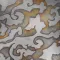 HERALDIC Fondo Oro Antico - Decoro Grigio Bardiglio 30,5 x 30,5