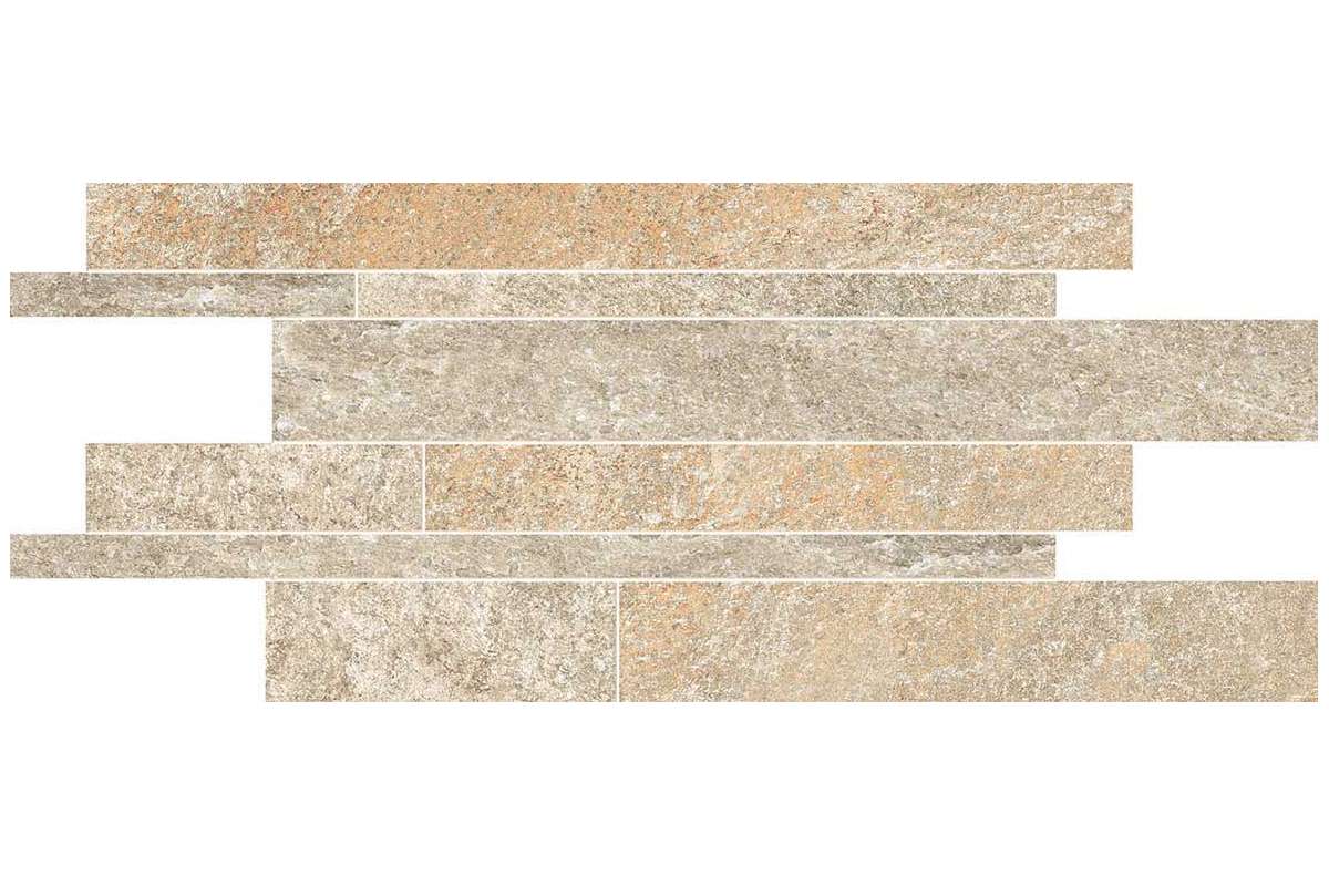 Керамогранит Ergon by Emil Group Oros Stone Sand Mosaico Listelli Sfalsati