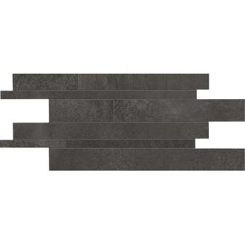 Керамогранит Ergon by Emil Group Tr3nd Mosaico Listelli Sfalsati Black B
