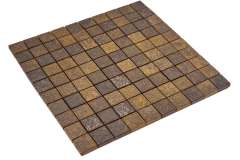 Керамогранит Casalgrande Padana Mineral Chrom Mosaico 3X3 Su Rete Brown