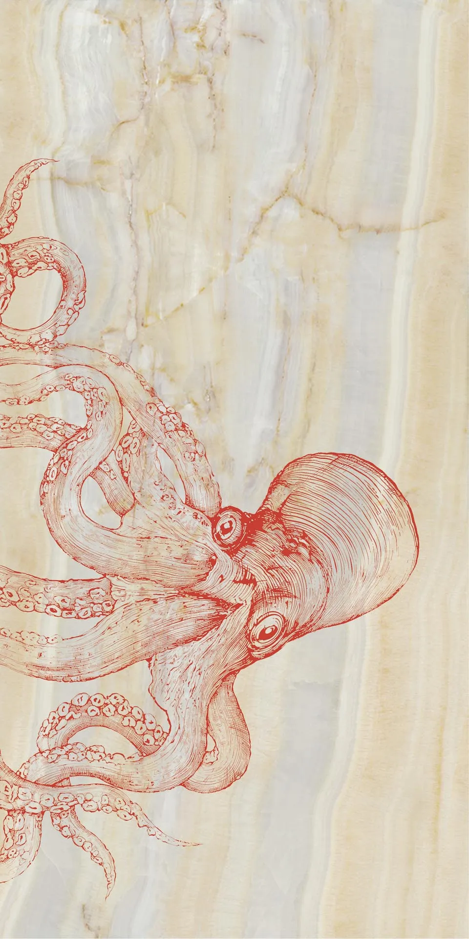 Керамогранит MaxFine by Iris FMG Design Your Slabs Octopus Red