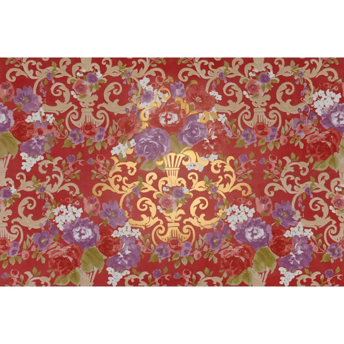Керамогранит Petracers Primavera Romana (Примавера Романа) Fioritura Su Rosso Oro
