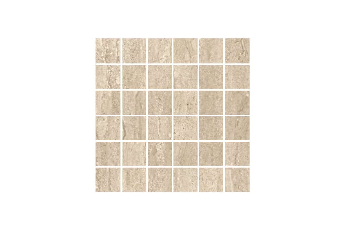 Керамогранит Cir Serenissima Travertini Due Beige Mosaico 5X5