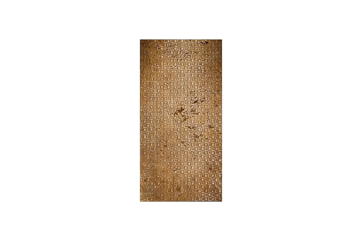 Мрамор Petra Antiqua Lacche 2 Mood Fondo Travertino - Decoro Oro 30,5 X 60