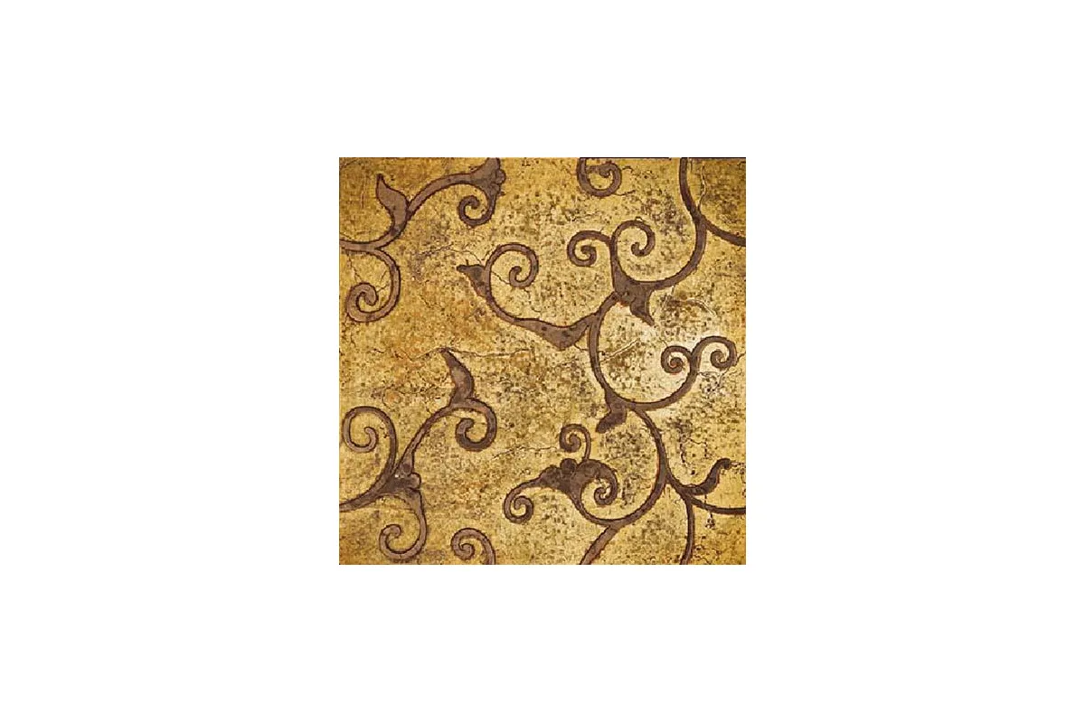 Мрамор Petra Antiqua Lacche 1 Damasco 1 Fondo Oro - Decoro Radica 30,5 X 30,5