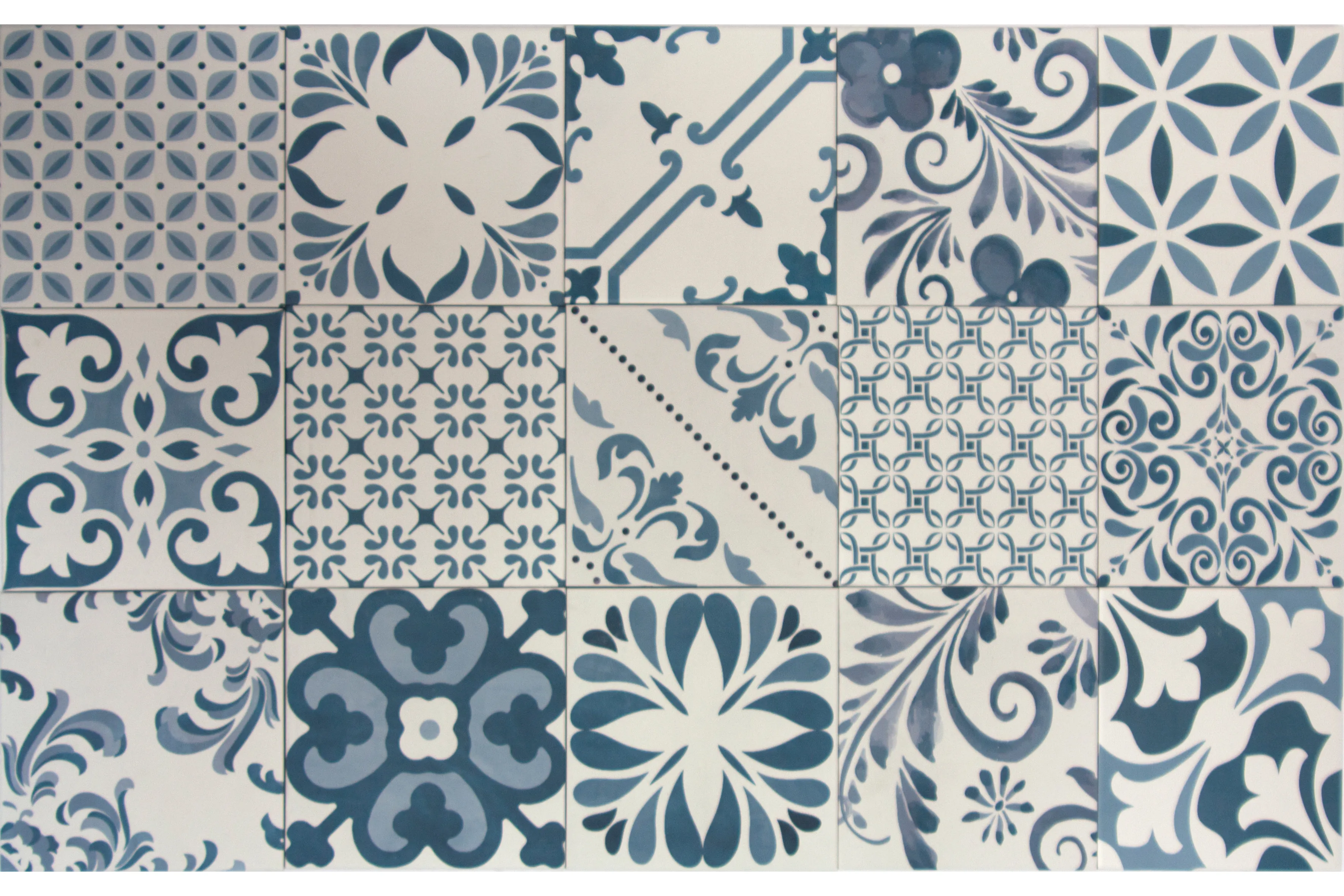 Керамогранит Tonalite Aquarel Aqu/Sta. Bl Dec. Stars Blu 15 Grafiche Miscelati In Scatola 15 Various Graphics In A Box