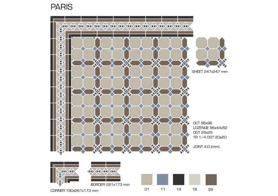 Керамогранит TopCer Victorian Designs (Викториан Дизайн) Paris