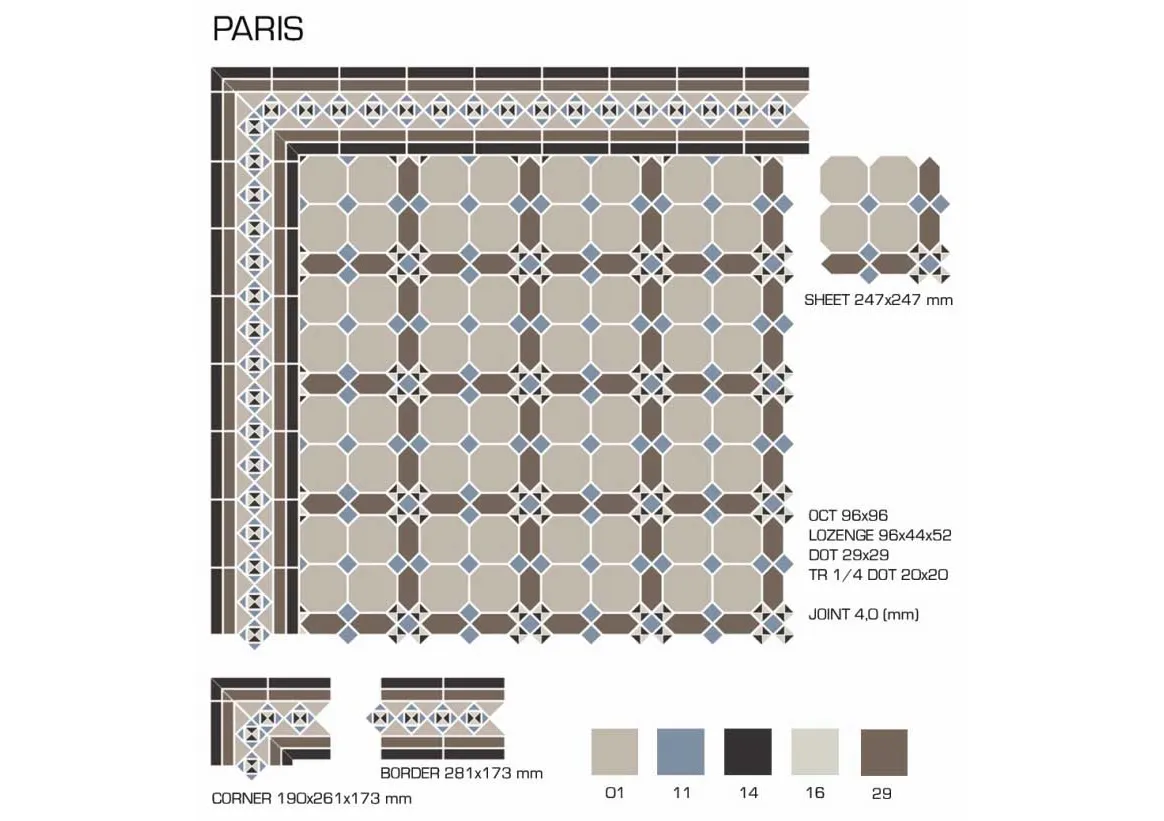 Керамогранит TopCer Victorian Designs Paris