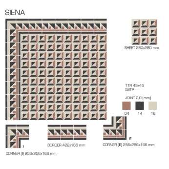Керамогранит TopCer Victorian Designs (Викториан Дизайн) Siena